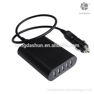 45W Best China supplier 5 port USB Car Charger novelty charging station